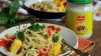 Spaghetti with Del Monte cheesy Dip recipe Spaghetti with Del Monte cheesy Dip recipe