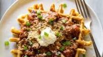 Cornbread Waffles with Chili Cornbread Waffles with Chili