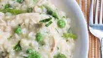 Chicken Risotto with Lemon, Asparagus and Peas Recipe Chicken Risotto with Lemon, Asparagus and Peas Recipe