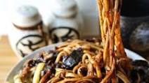 Vegan Jajangmyeon (Korean noodles with black bean sauce) Vegan Jajangmyeon (Korean noodles with black bean sauce)
