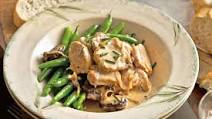 Creamy pork fillet with brandy and prunes Creamy pork fillet with brandy and prunes