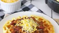 CHEESY CORNBREAD WAFFLES AND CHILI CHEESY CORNBREAD WAFFLES AND CHILI