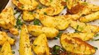 Baked Garlic Parmesan Potato Wedges Baked Garlic Parmesan Potato Wedges