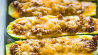 Beef Stuffed Zucchini Boats Beef Stuffed Zucchini Boats