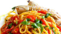 Linguine with mantis shrimps Linguine with mantis shrimps