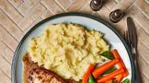 Pork Steak With Garlic Mash And Mustard Sauce Pork Steak With Garlic Mash And Mustard Sauce
