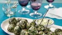 Spanakopita Chicken Meatballs with Spicy Cucumber and Yogurt Sauce Spanakopita Chicken Meatballs with Spicy Cucumber and Yogurt Sauce