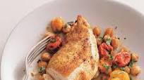 Roast Chicken Breasts with Garbanzo Beans, Tomatoes, and Paprika Roast Chicken Breasts with Garbanzo Beans, Tomatoes, and Paprika
