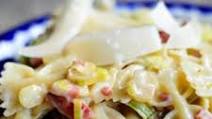 Pasta with Pancetta & Leeks Pasta with Pancetta & Leeks