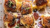 Pull Apart Roasted Garlic Butter Pizza Dip Sliders Pull Apart Roasted Garlic Butter Pizza Dip Sliders