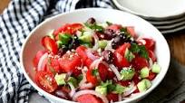 Greek-Style Watermelon and Tomato Salad Greek-Style Watermelon and Tomato Salad