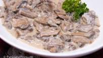 Lengua in White Mushroom Sauce Lengua in White Mushroom Sauce
