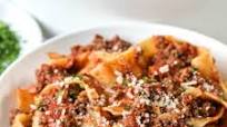 Homemade Bolognese Sauce (Pappardelle) Homemade Bolognese Sauce (Pappardelle)