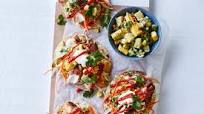 Fast crispy fish tostadas Fast crispy fish tostadas