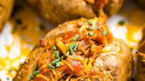 BBQ Loaded Baked Potato Recipe BBQ Loaded Baked Potato Recipe