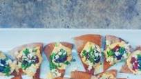 Mediterranean Hummus Canapé Mediterranean Hummus Canapé