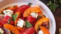 Tomato, Apricot, and Feta Salad With Mint Recipe Tomato, Apricot, and Feta Salad With Mint Recipe