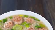 Pork Bola Bola Soup with Misua and Patola Pork Bola Bola Soup with Misua and Patola