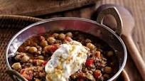Andrew Carmellini's Lamb Chili with Chickpeas and Raita Andrew Carmellini's Lamb Chili with Chickpeas and Raita