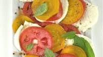 Caprese Salad with Yellow Beets Caprese Salad with Yellow Beets
