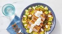 Spiced Pork Chops & Saffron Rice with Almonds & Lemon Yogurt Spiced Pork Chops & Saffron Rice with Almonds & Lemon Yogurt