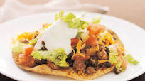 Cheesy Beef Tostadas Cheesy Beef Tostadas