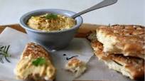 Rosemary Foccacia with Spicy Cumin Hummus Rosemary Foccacia with Spicy Cumin Hummus
