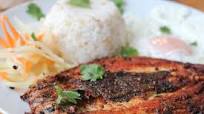 Fried Milk Fish with Garlic Rice Fried Milk Fish with Garlic Rice