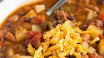 Slow Cooker Chorizo, Potato, and Two-Bean Chili Slow Cooker Chorizo, Potato, and Two-Bean Chili