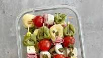 Easy Pesto Antipasti Tortellini Skewers Easy Pesto Antipasti Tortellini Skewers