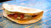 Wild Turkey Leg Cheesy Gordita Wild Turkey Leg Cheesy Gordita