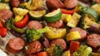 Keto Sheet Pan Sausage and Veggies Keto Sheet Pan Sausage and Veggies