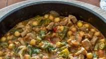 Okra with Chickpeas and Pork Okra with Chickpeas and Pork
