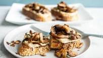 Mushroom Hummus Toast Mushroom Hummus Toast