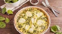 Spinach and Goat Cheese Quiche (France) Spinach and Goat Cheese Quiche (France)