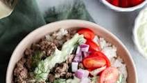 Loaded Mediterranean Ground Lamb Bowls Loaded Mediterranean Ground Lamb Bowls