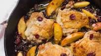 Paleo Cranberry Apple Chicken Thighs with Rosemary (Whole30) Paleo Cranberry Apple Chicken Thighs with Rosemary (Whole30)