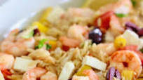 Mediterranean Shrimp and Orzo Skillet Mediterranean Shrimp and Orzo Skillet