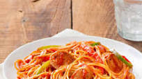 Spaghetti with Sausage and Peppers Spaghetti with Sausage and Peppers