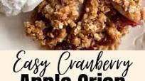 Easy Cranberry Apple Crisp