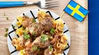 Swedish meatballs and egg noodles Swedish meatballs and egg noodles