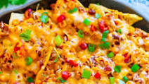 Loaded Beef Skillet Nachos Loaded Beef Skillet Nachos