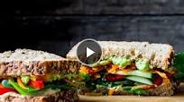 Veggie Hummus Sandwich Veggie Hummus Sandwich