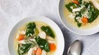 Lemon, Chicken and Orzo Soup with Spinach Lemon, Chicken and Orzo Soup with Spinach