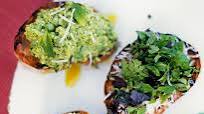 Crostini - Pea and Broad Bean Purée with Pecorino Crostini - Pea and Broad Bean Purée with Pecorino