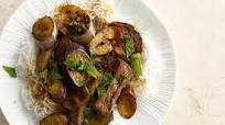 Eggplant and Beef Stir-Fry Eggplant and Beef Stir-Fry