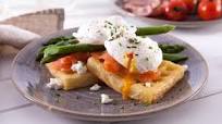 Potato waffle big breakfast Potato waffle big breakfast