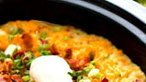 Slow Cooker Loaded Mashed Potato Casserole Slow Cooker Loaded Mashed Potato Casserole