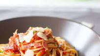 Spaghetti in Tomato Sauce with Bacon Spaghetti in Tomato Sauce with Bacon