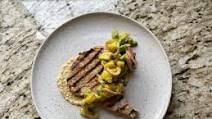 Grilled Mojo Pork Chops and Avocado Salad Grilled Mojo Pork Chops and Avocado Salad